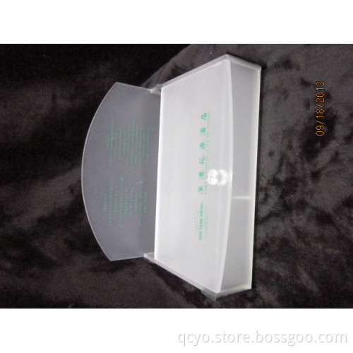 gold tissue box holder acrylic plexiglass QCY-TB-26